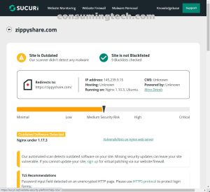 Zippyshare.com Sucuri results