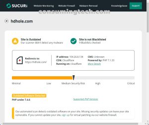 HDHole.com Sucuri results