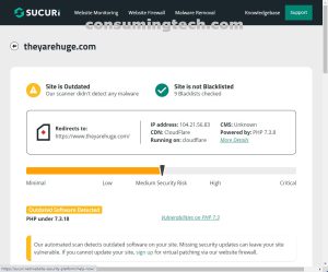 TheyAreHuge.com Sucuri results