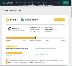 Watch-My-GF.com Sucuri results