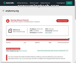 AnyBunny.org Sucuri results