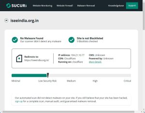 ISeeIndia.org.in Sucuri results