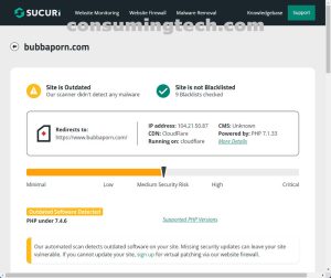 BubbaPorn.com Sucuri results