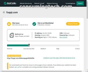 Fuqqt.com Sucuri results