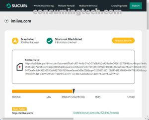 ImLive.com Sucuri results