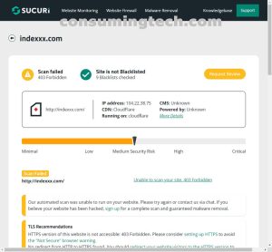 Indexxx.com Sucuri results