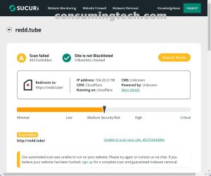 Redd.tube Sucuri results
