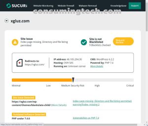 XGLUZ.com Sucuri results