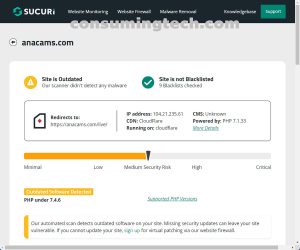 anacams.com Sucuri results