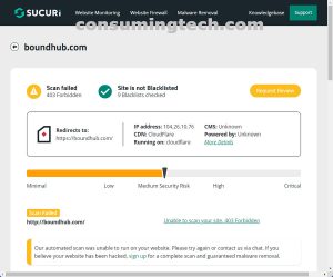 boundhub.com Sucuri results