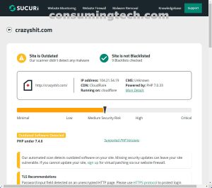 crazyshit.com Sucuri results