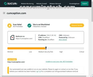 Cumception.com Sucuri results