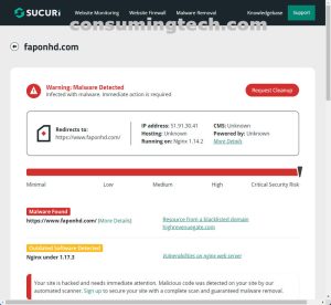 FapOnHD.com Sucuri results