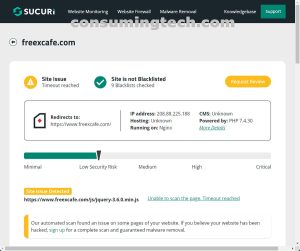 freexcafe.com Sucuri results