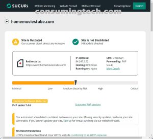 homemoviestube.com Sucuri results