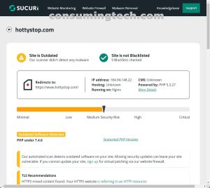 hottystop.com Sucuri results