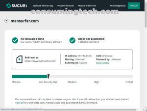 ManSurfer.com Sucuri results