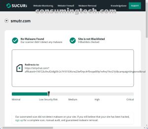 smutr.com VirusTotal results