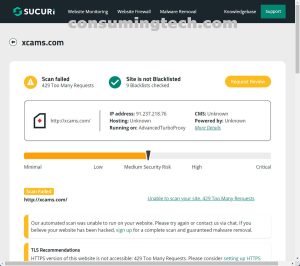 xcams.com Sucuri results