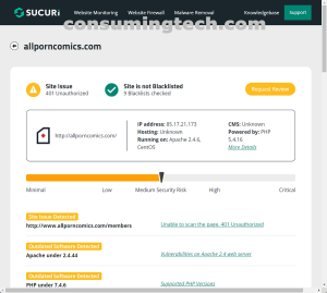 allporncomics.com Sucuri results