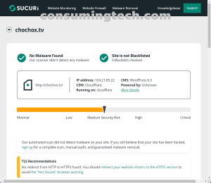 chochox.tv Sucuri results