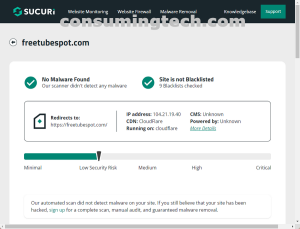 freetubespot.com Sucuri results