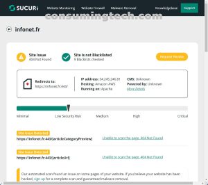 infonet.fr Sucuri results