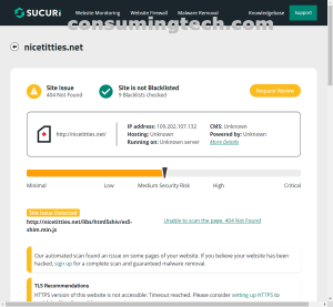 nicetitties.net Sucuri results
