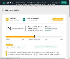 nudespree.com Sucuri results