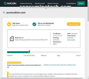 purenudism.com Sucuri results