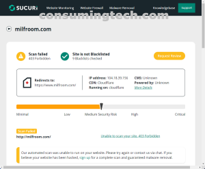 milfroom.com Sucuri results