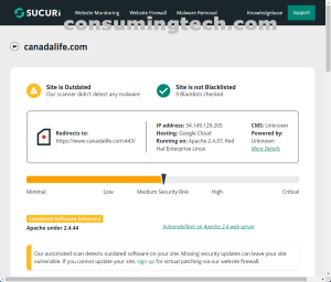canadalife.com Sucuri results
