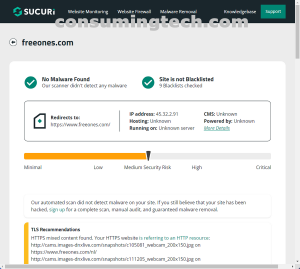 freeones.com Sucuri results