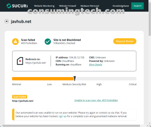 javhub.net Sucuri results