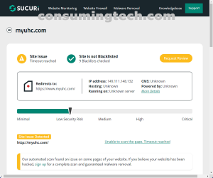 myuhc.com Sucuri results