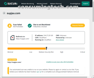 supjav.com Sucuri results