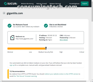 gigantits.com Sucuri results