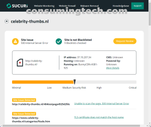 celebrity-thumbs.nl Sucuri results