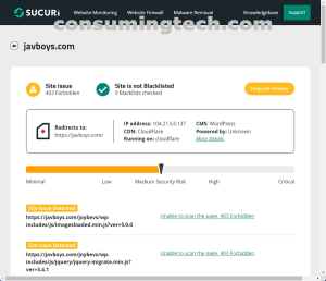 javboys.com Sucuri results