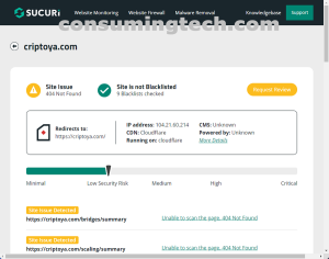 criptoya.com Sucuri results