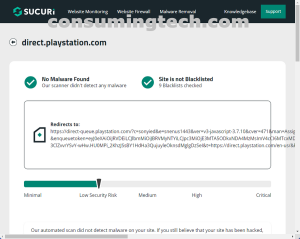 direct.playstation.com Sucuri results