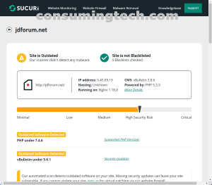 jdforum.net Sucuri results