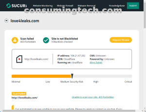 love4leaks.com Sucuri results