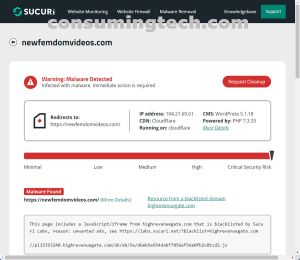 newfemdomvideos.com Sucuri results