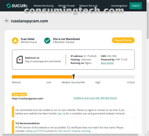 russianspycam.com Sucuri results