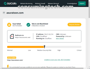 asuratoon.com Sucuri results