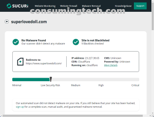 superlovedoll.com Sucuri results