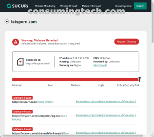 letsporn.com Sucuri results