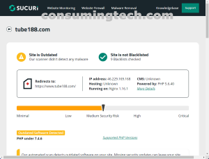 tube188.com Sucuri results