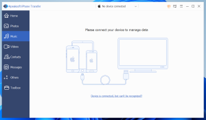 Apeaksoft iPhone Transfer 2.1.22 interface